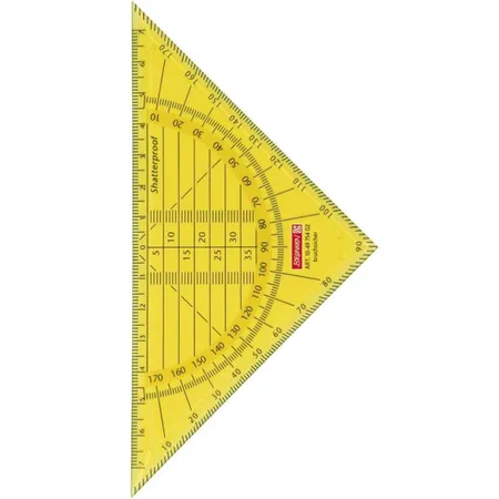 BRUNNEN Geometrie-Dreieck, bruchsicher, 16cm, sortiert