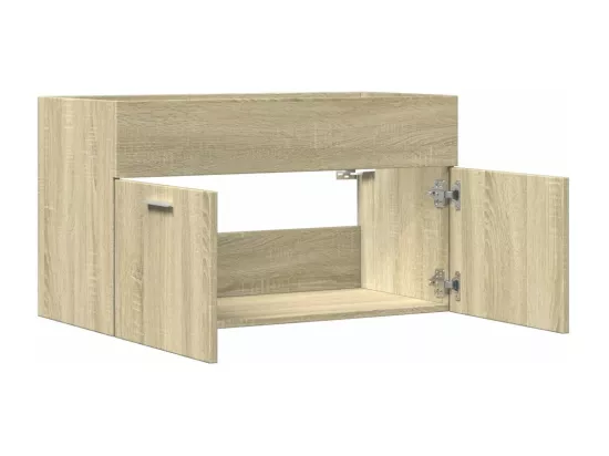 Armoire d'évier Chêne sonoma 80x38,5x46 cm Aggloméré
