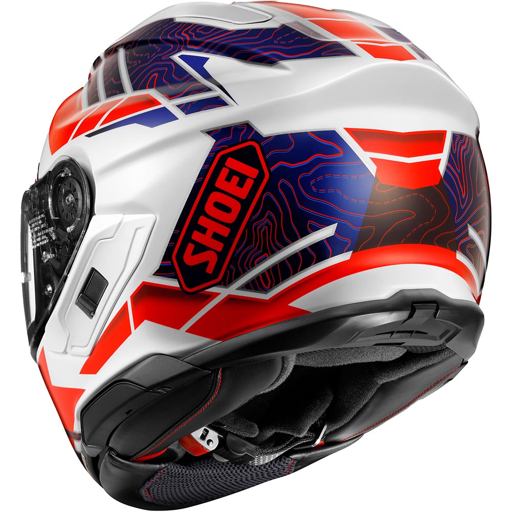 Shoei - Casque GT-Air 3 Hike TC-10 / Blanc / Rouge / Bleu
