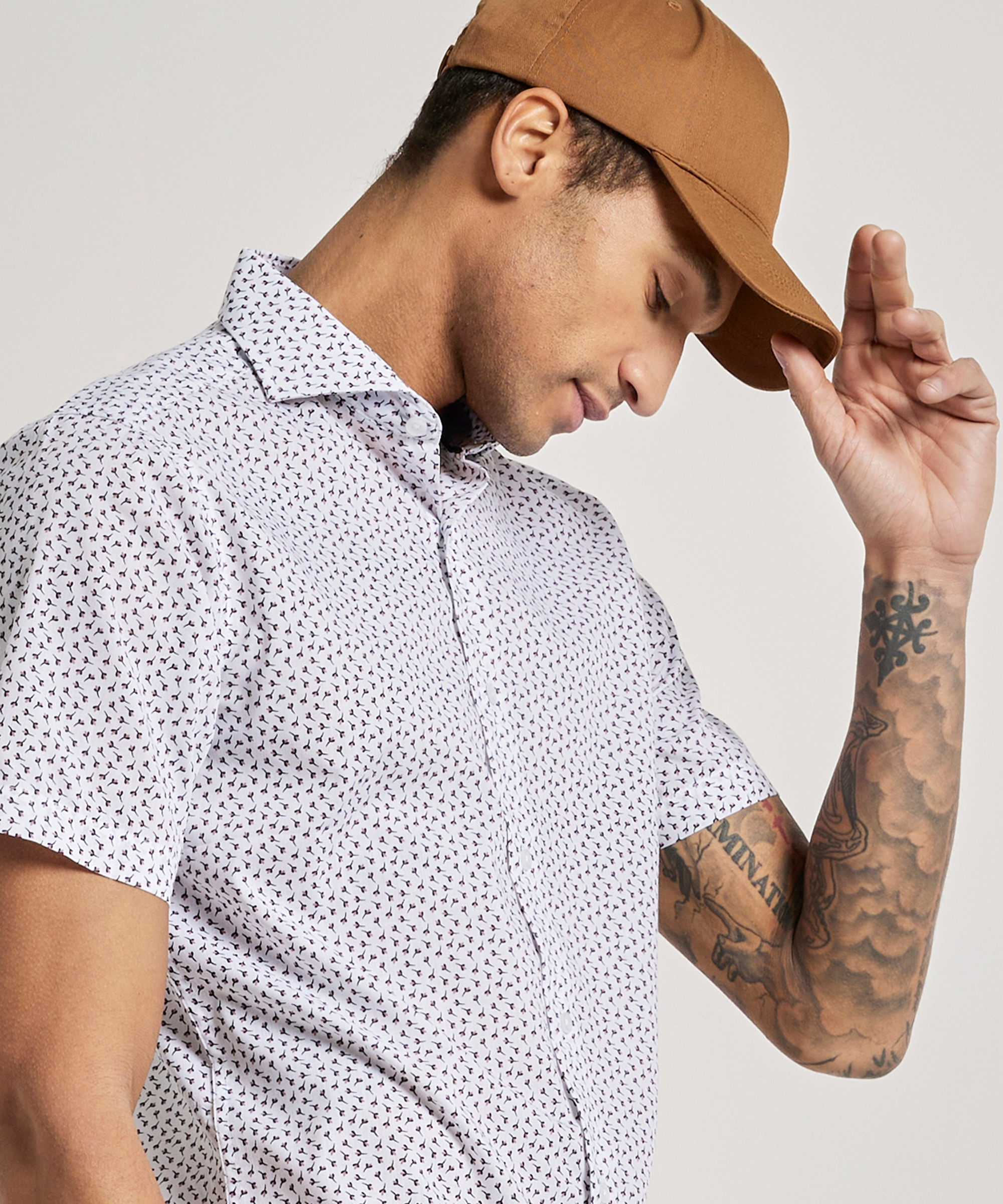 slim fit overhemd korte mouw
