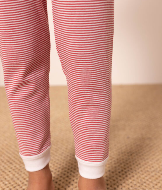 Pyjama milleraies tricolore en coton enfant