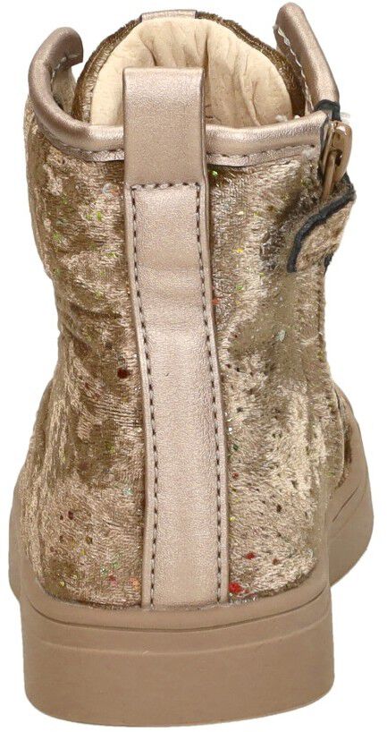 Shoesme Veterschoen hoog goudkleur