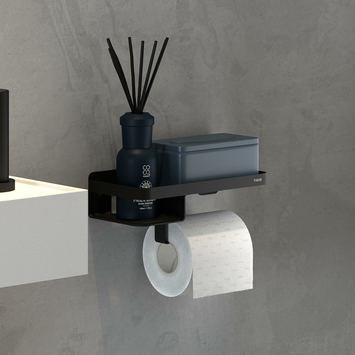 Tiger Wc_Rolhouder Caddy Zwart
