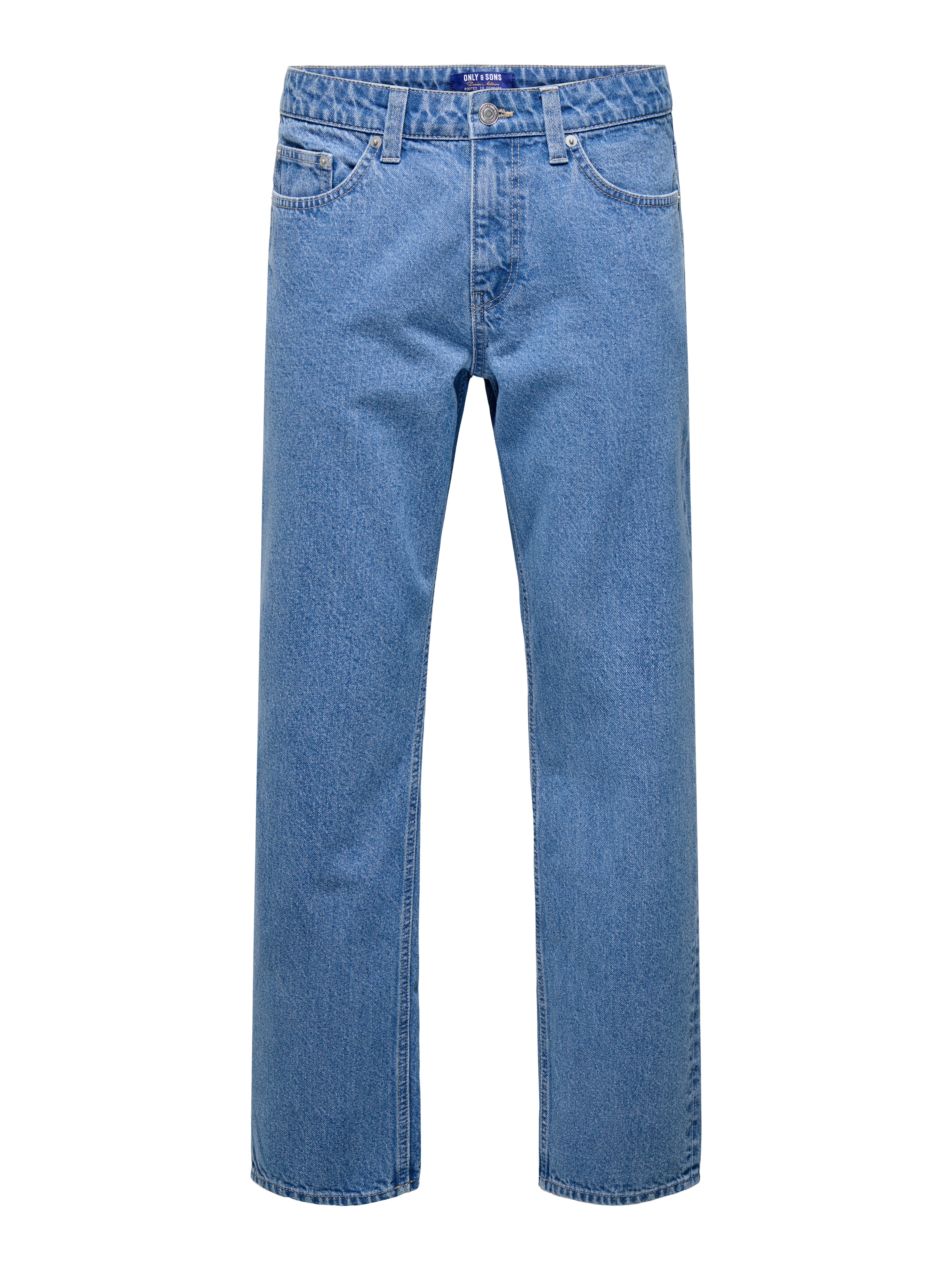 ONSEDGE Mid Rise Gerade geschnitten Jeans Medium Blue Denim