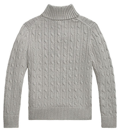 Polo Ralph Lauren Bluse m. Lynl?s - Strik - Gråmeleret