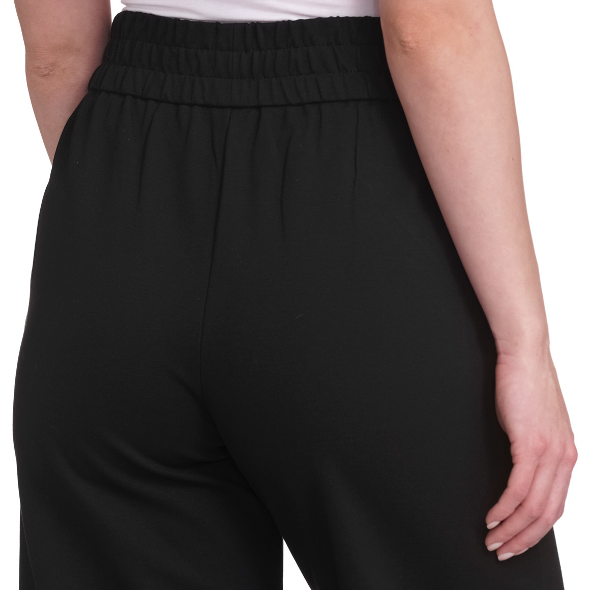 Gina Damen Culotte mit Elastikbund schwarz