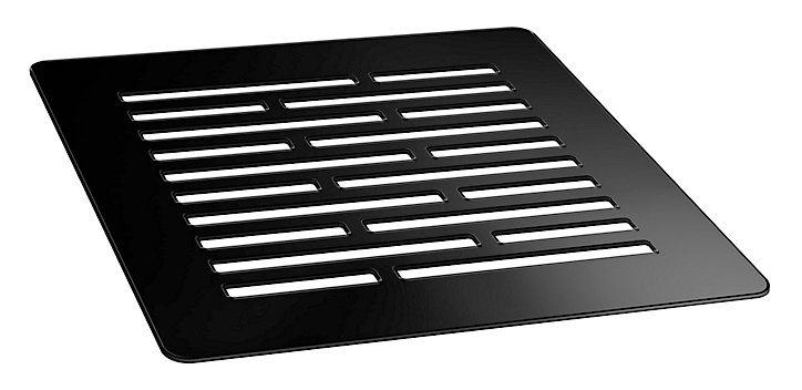 Receveur de douche 90 x 90 cm, résine, noir, Douro GoodHome