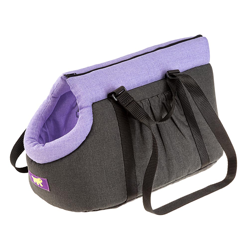 Petit sac de transport pour petits chiens et chats borsello 50, panier de transport en coton chiens et chats, lilas