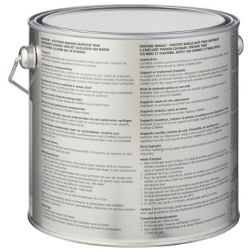 GAMMA muurverf steengrijs mat 2,5 liter