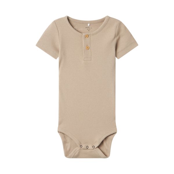 Name It Kab Button Korte Mouw Romper - Mt. 56 - Pure Cashmere