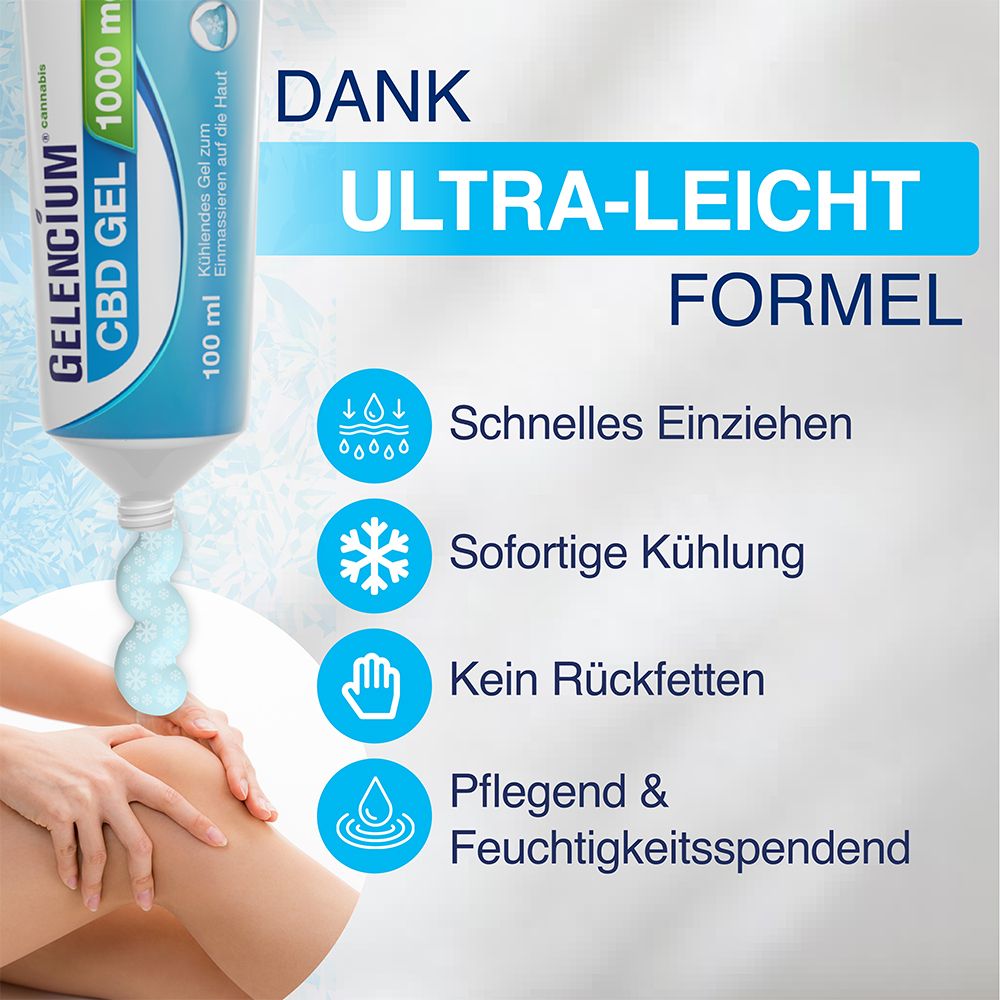 GELENCIUM® Cannabis CBD Gel 1000 mg kühlend