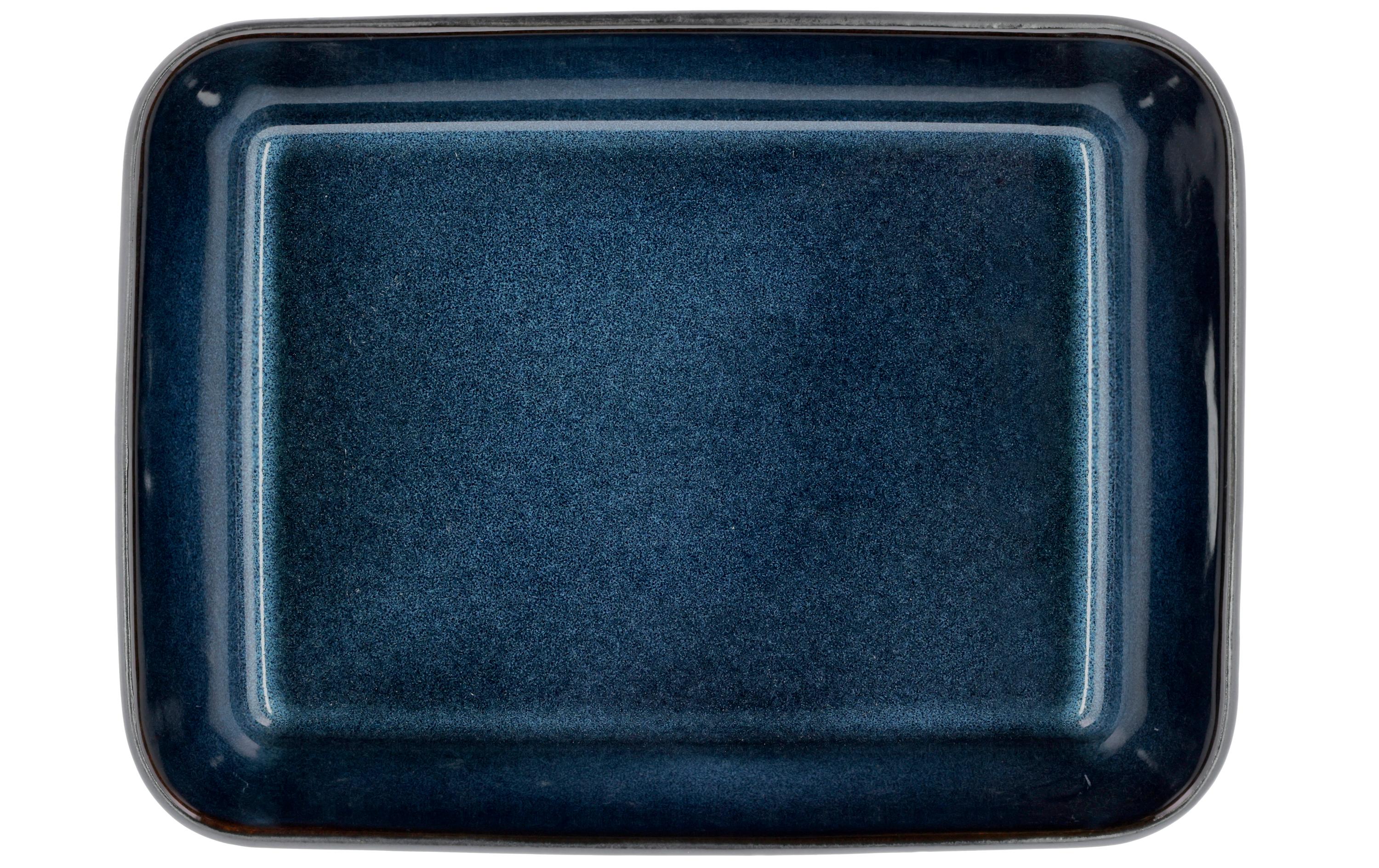 Schale Gastro 28 cm x 21 cm, 2 Stück, Dunkelblau/SchwarzSchalen Set aus Steinzeug
