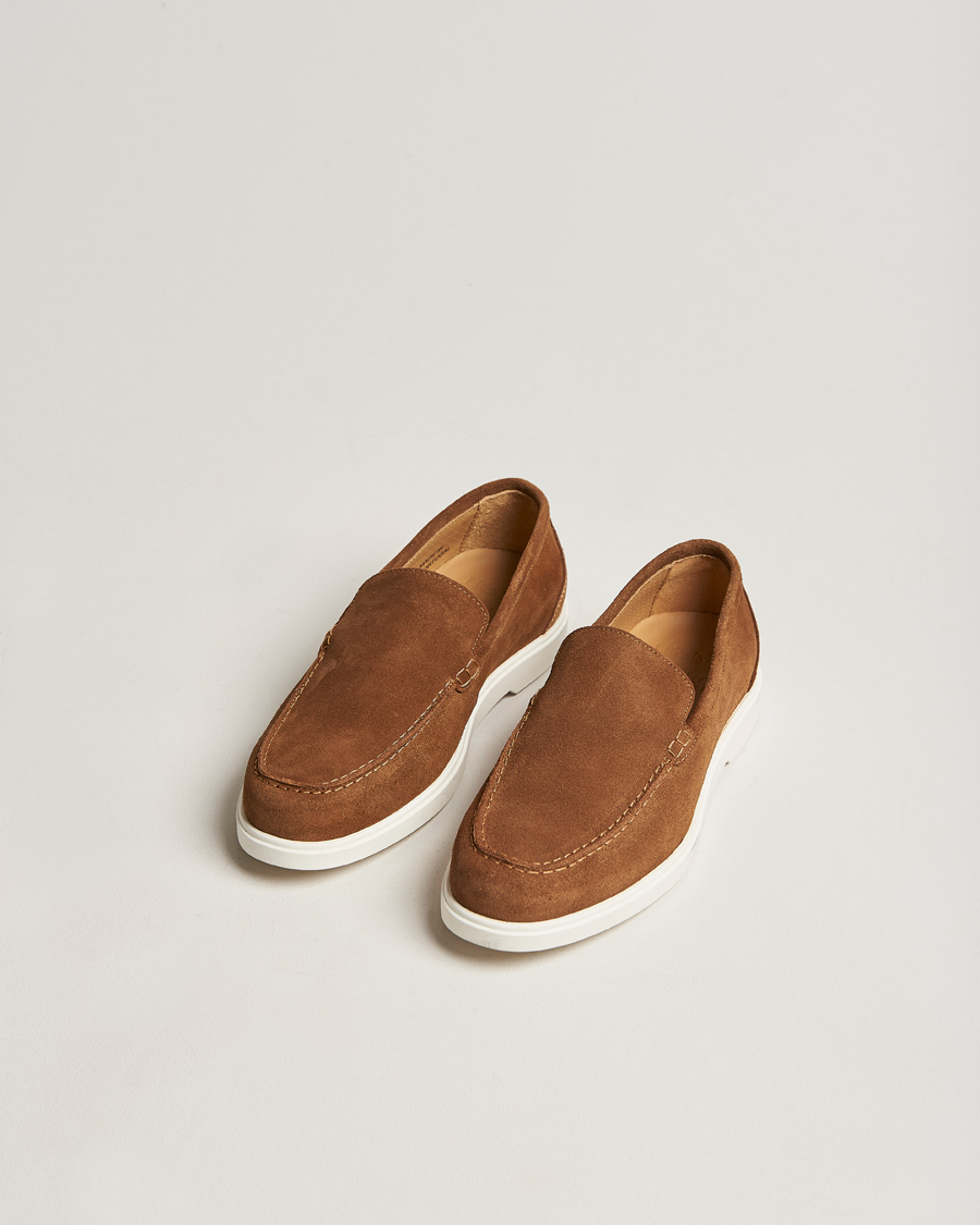 Loake 1880 Tuscany Suede Loafer Chestnut