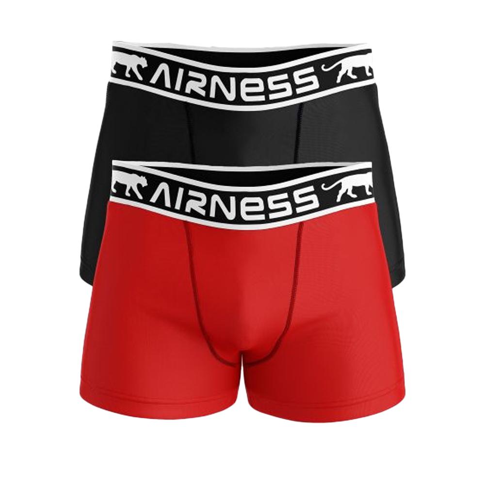 Airness X2 Boxers Noir/Rouge Homme Airness 1/57/132