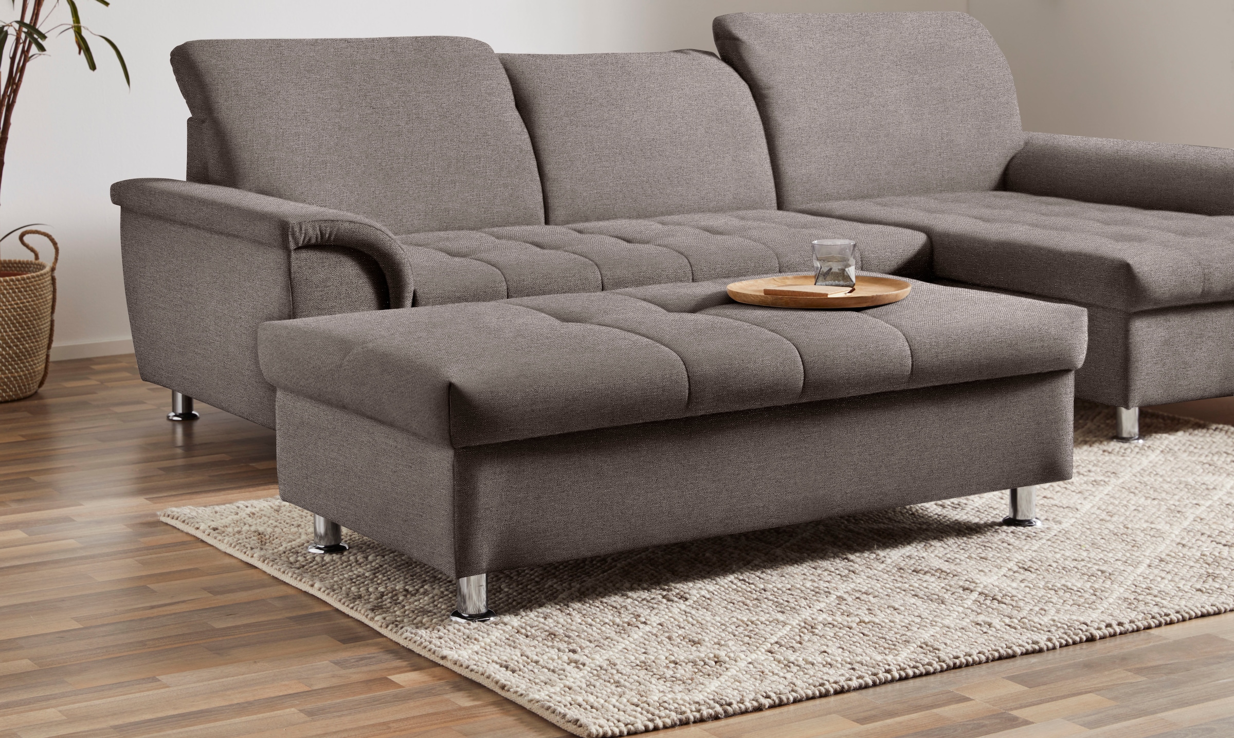 DOMO collection Stauraumhocker »Franzi« mit grossem Stauraumfach