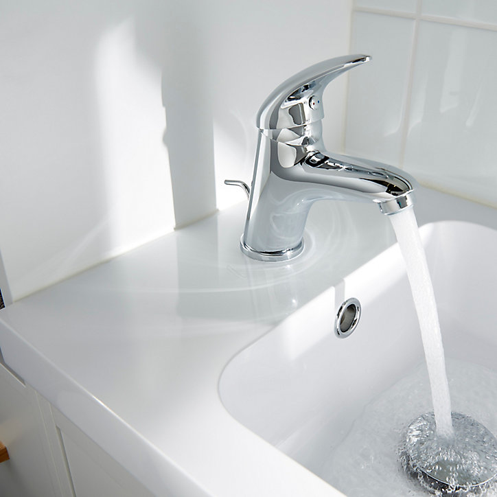 Mitigeur de lavabo chromé GoodHome Blyth