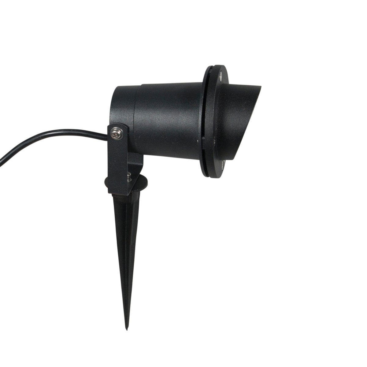 Zwarte tuinspot inclusief kabel en stekker IP65 - Klaar