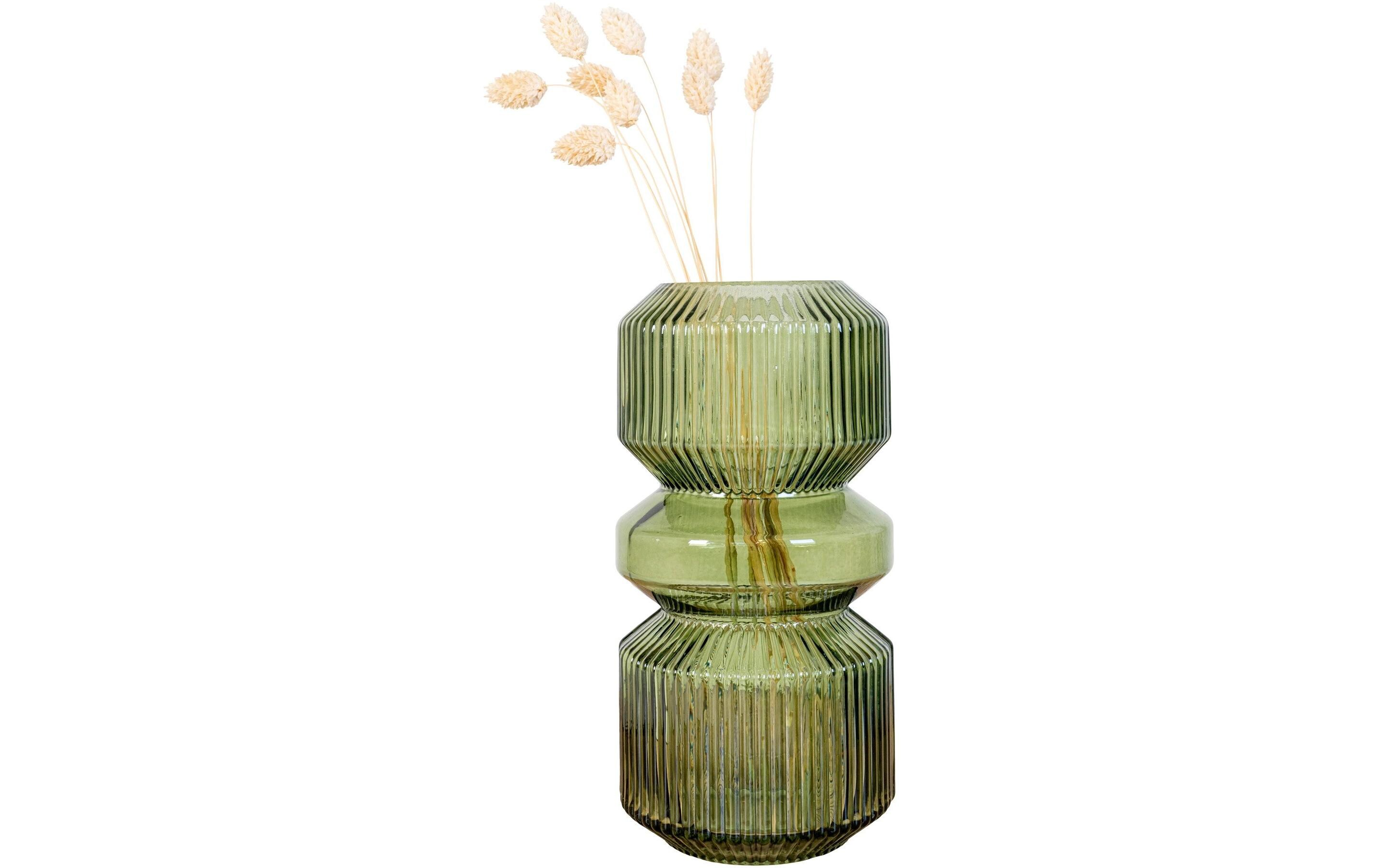 Vase rund 25 cm, GrünBlumenvase