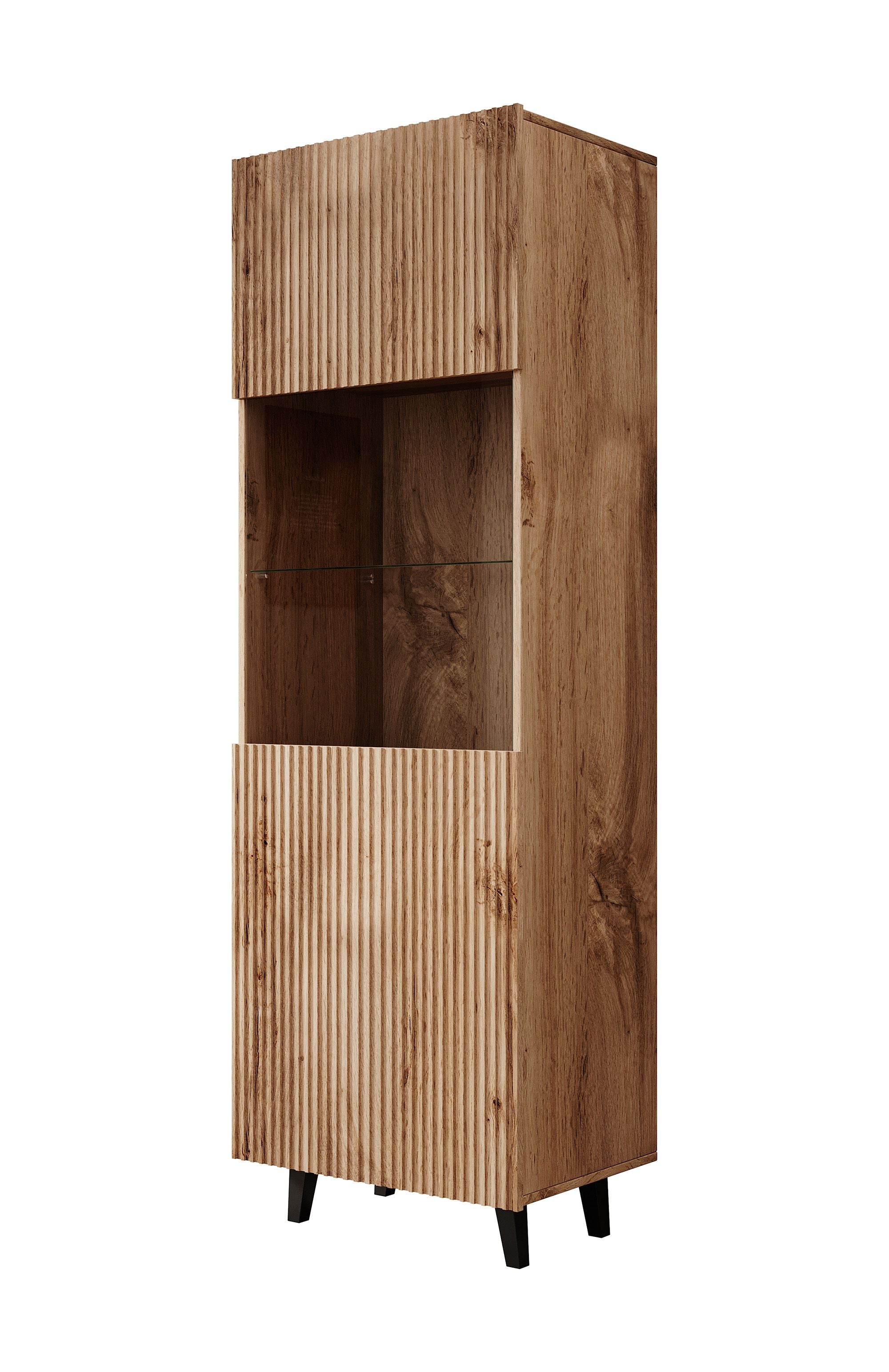 Vintar - Vitrinekast - Eiken - 60x42x183 cm