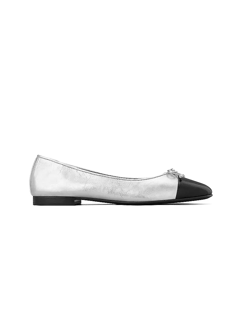 TORY BURCH Ballerina  silber
