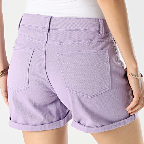 Sort Jean Femme Smiley Lilas