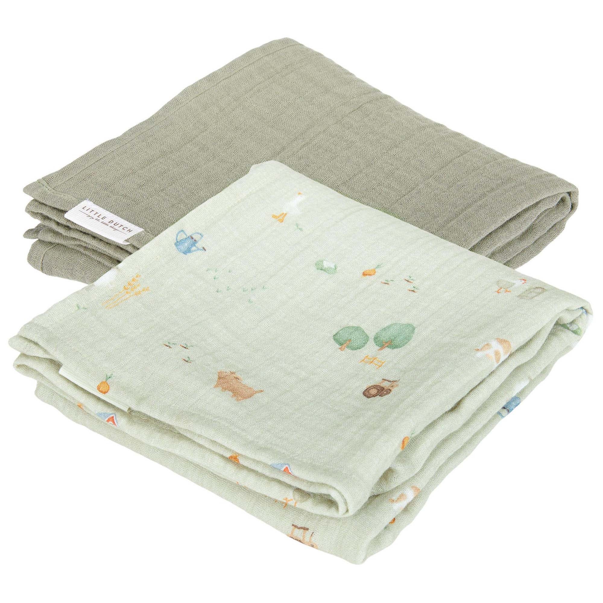 Little Dutch hydrofiele luiers Little Farm  mint