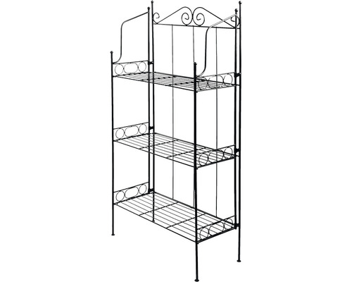 Esschert's Garden etagère, L 55,5 x 25,5 x 110 cm, staal, zwart