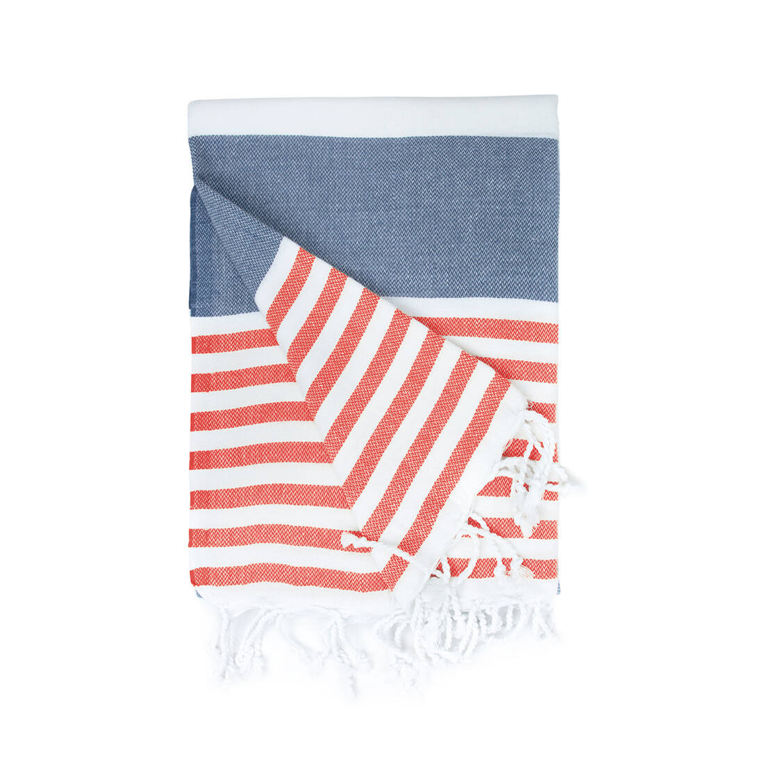 THE ONE TOWELLING OTHMA - Serviette Légère et Absorbante en Coton Marin