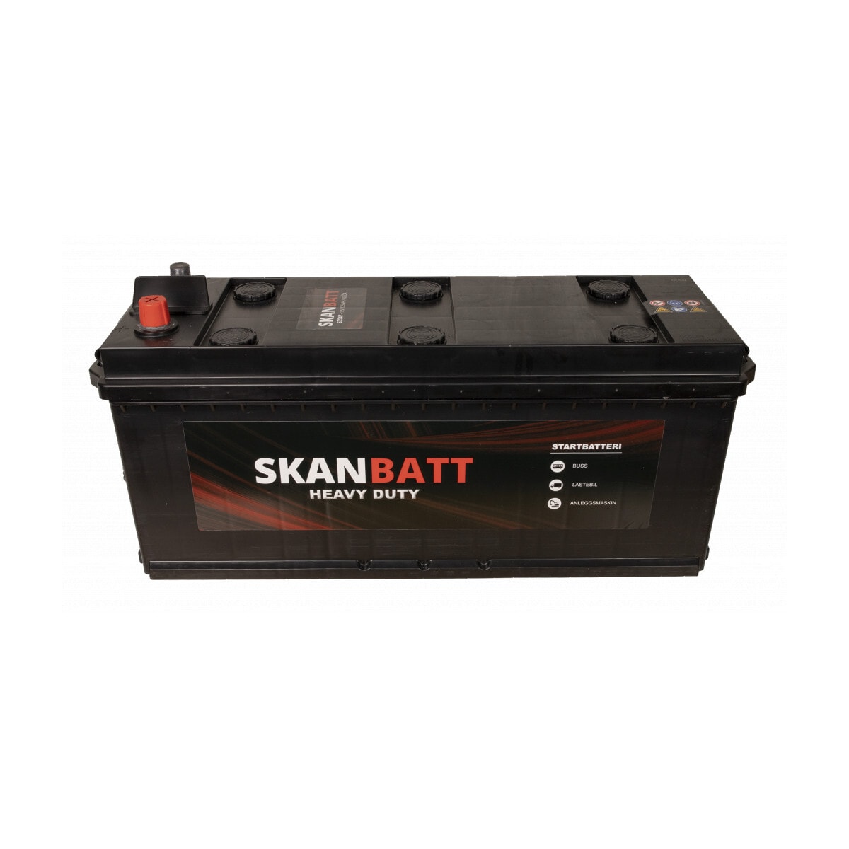SKANBATT Startbatteri 12V 135AH 760CCA (514x175x210/226mm) +høyre
