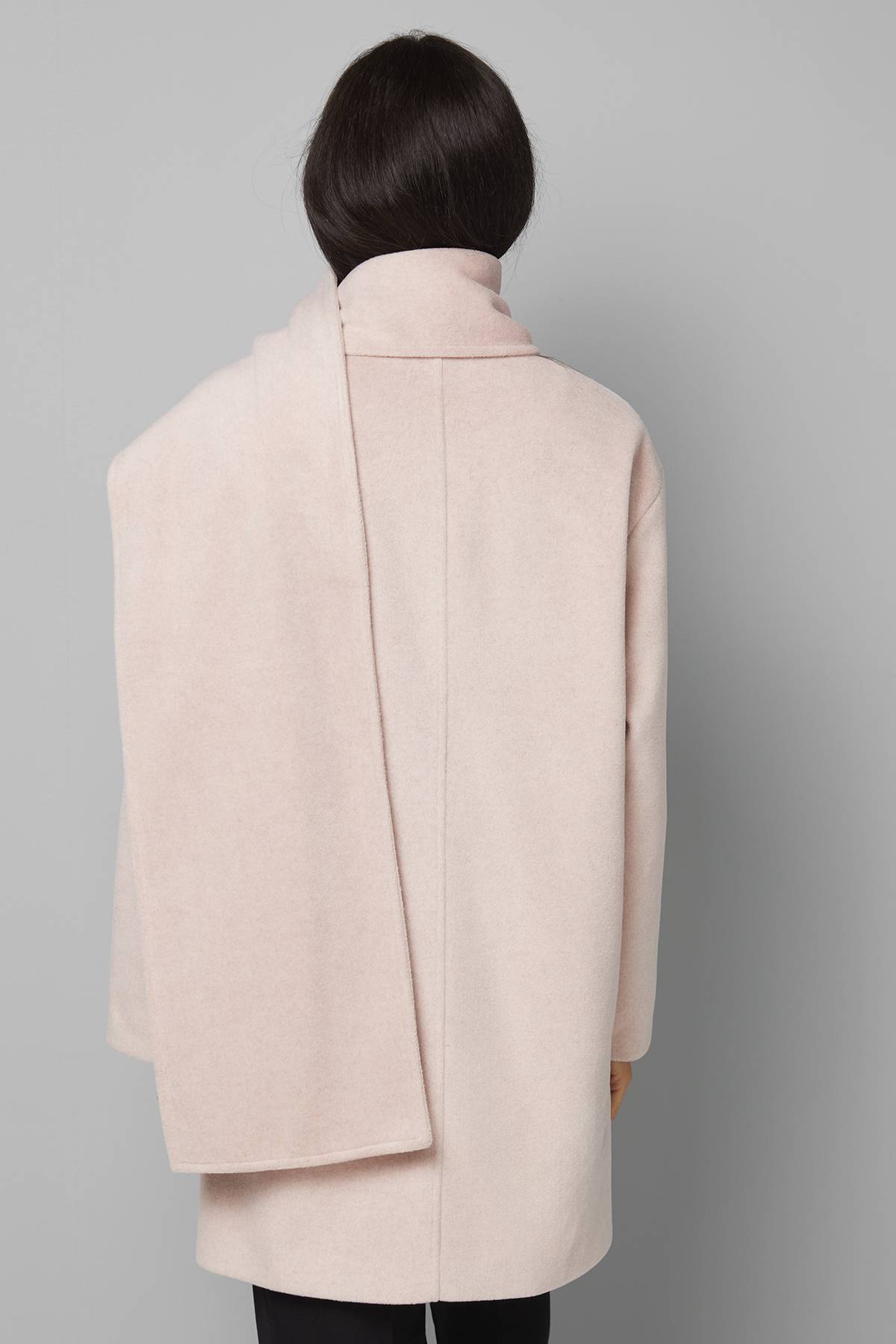 Wallis Manteau à Double Boutonnage avec Détail Écharpe
