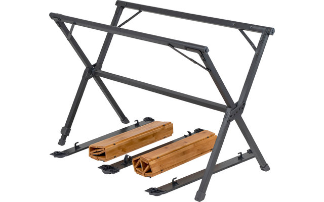 Bo-Camp Urban Outdoor Maryland Bambus Alu Rolltisch