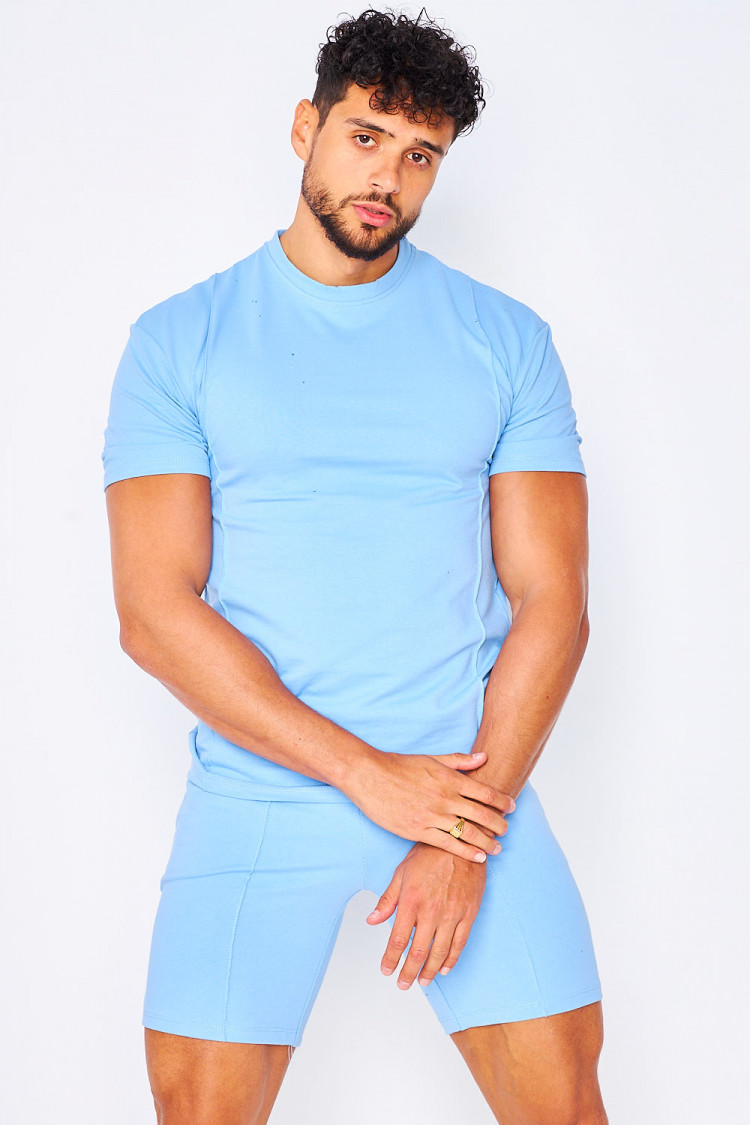 Ensemble bleu t-shirt + short