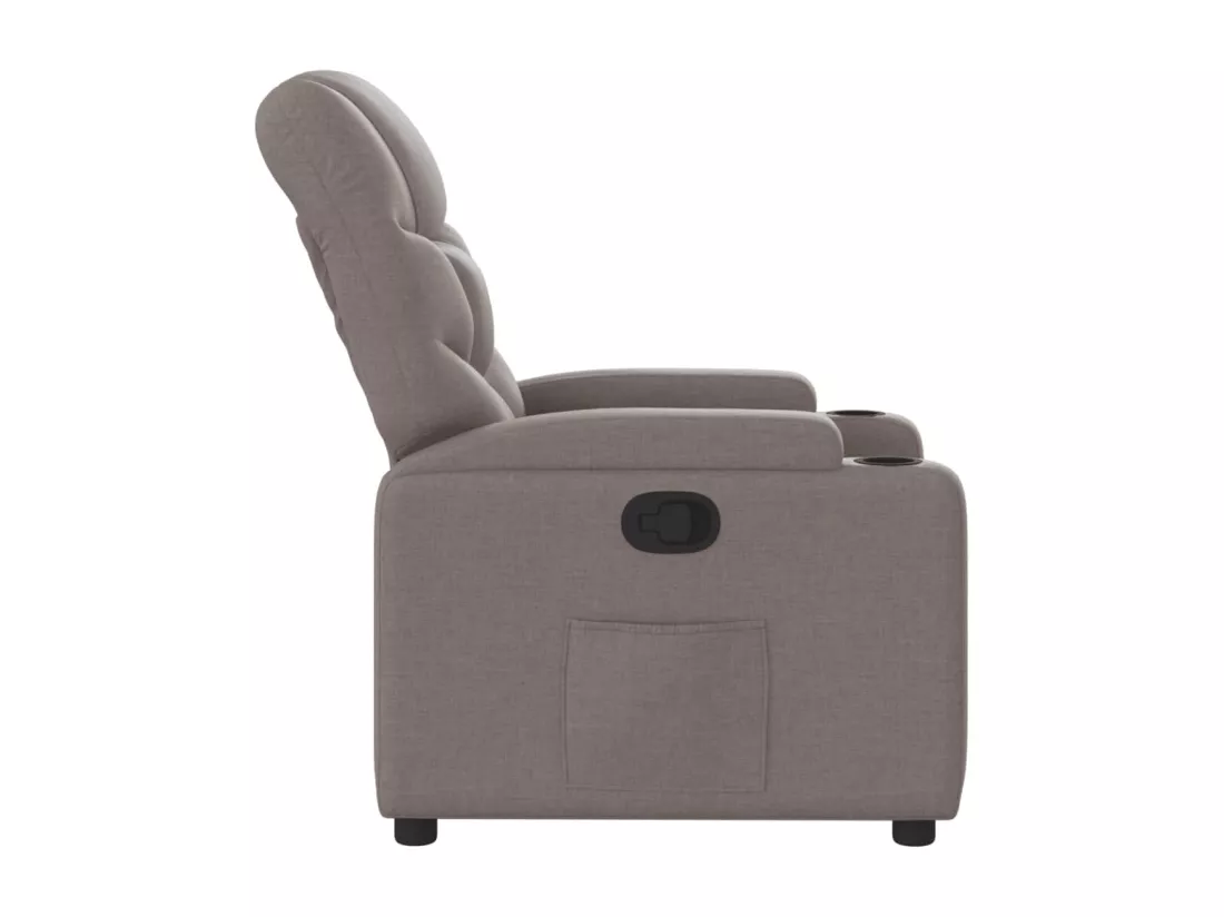 Fauteuil inclinable Taupe Tissu