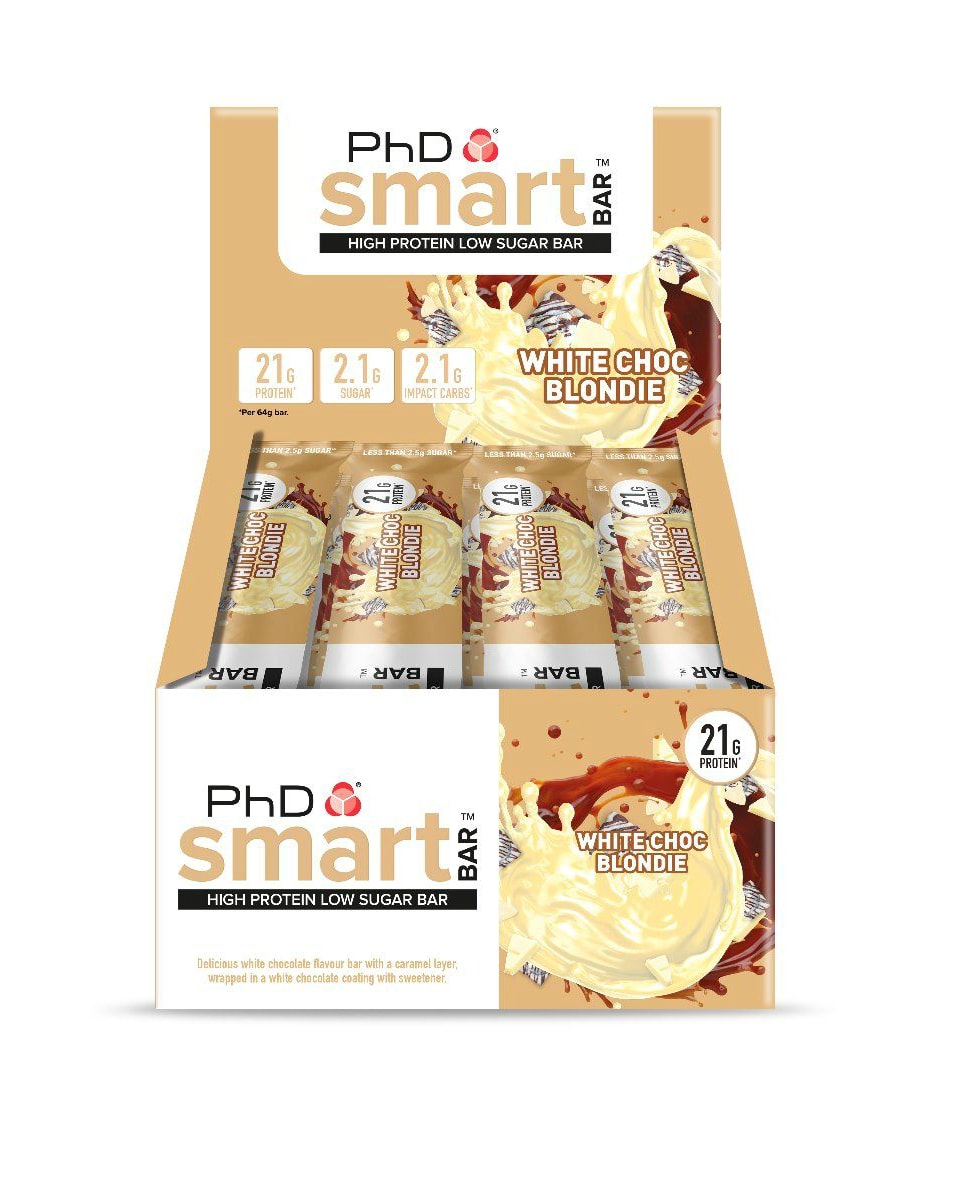 PhD Smart Bars White Chocolate Blondie 12x64g