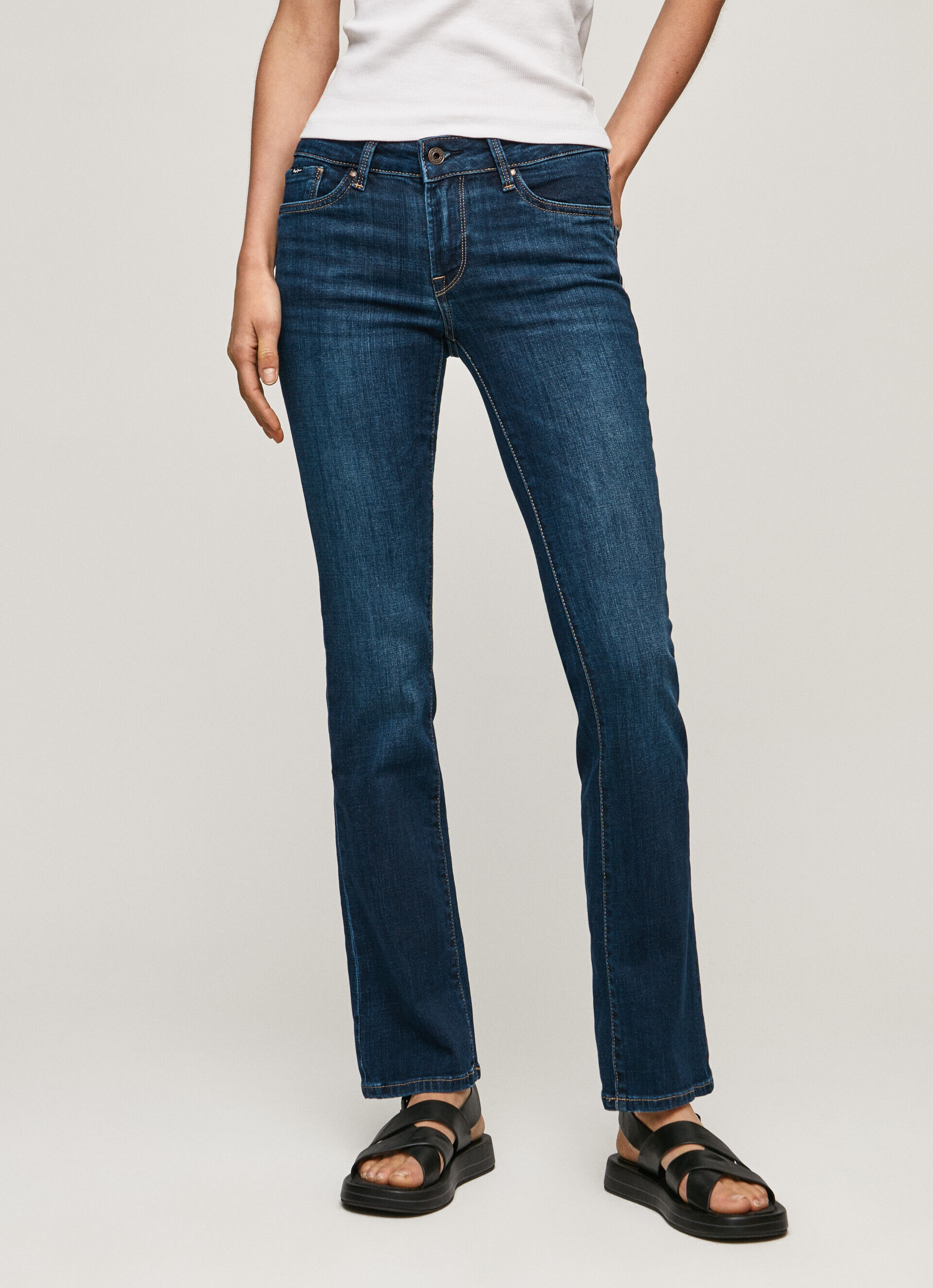 CALÇA JEANS PICCADILLY FIT SLIM COM ELASTANO MÉDIO - jeans
