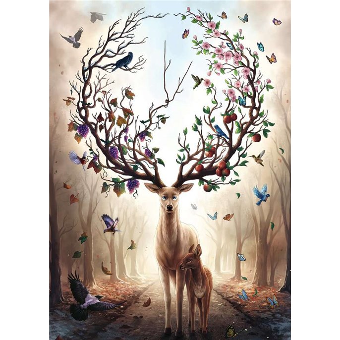 Puzzle : 1000 pièces - Cerf fantastique