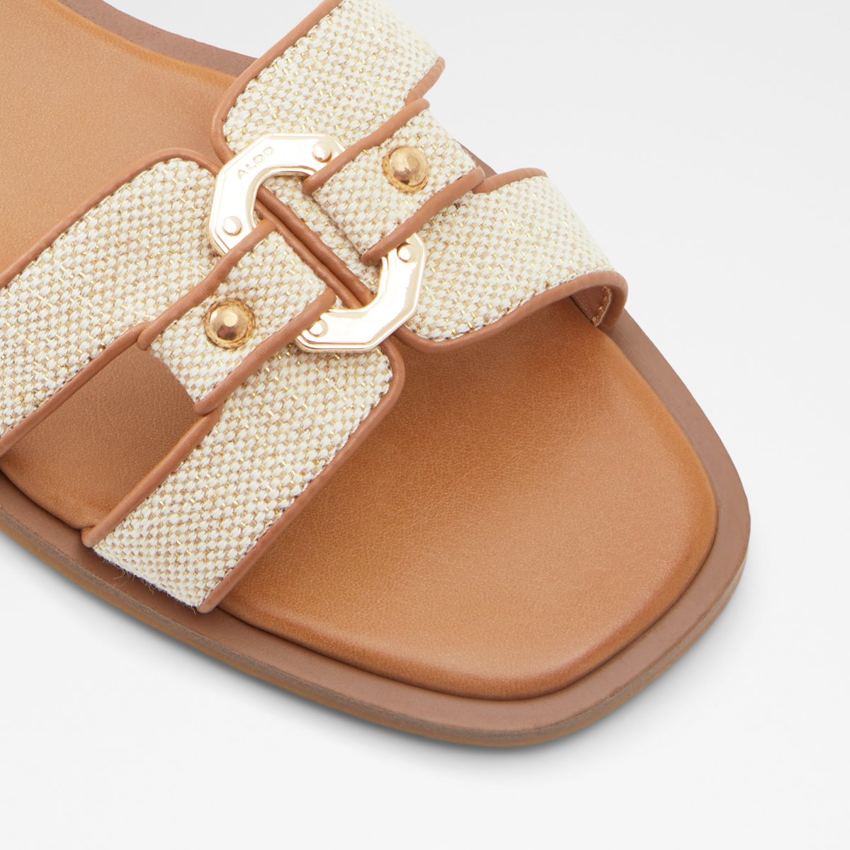 Fandra Light Beige Women Flat Sandals