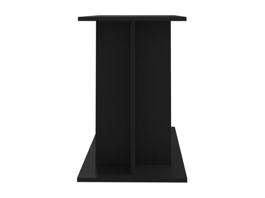 Support pour aquarium noir 100x40x60 cm bois d'ingénierie