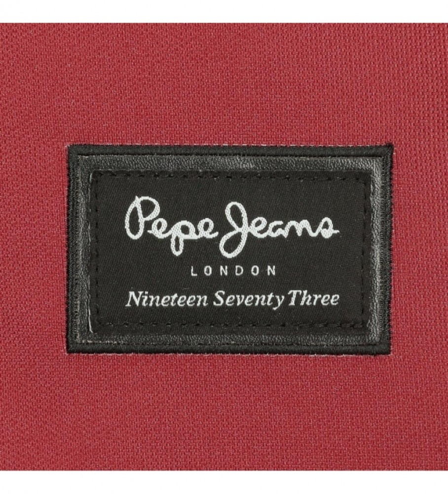 Estojo Pepe Jeans com três compartimentos 6334328 vermelho