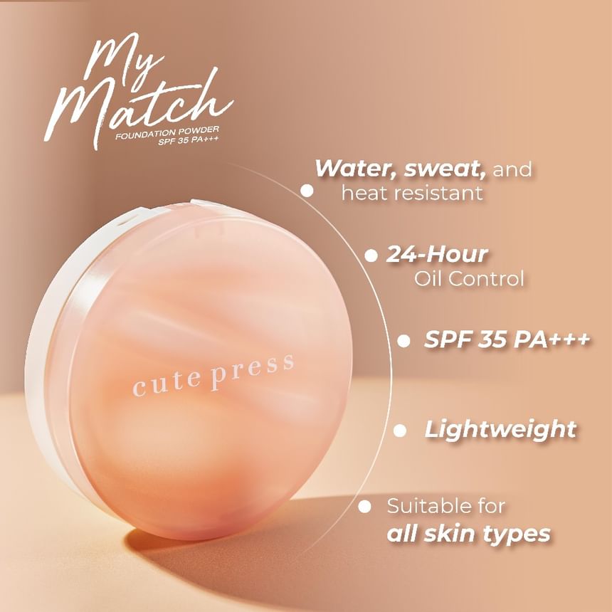 Cute Press - My Match Foundation Poeder SPF 35 PA +++
