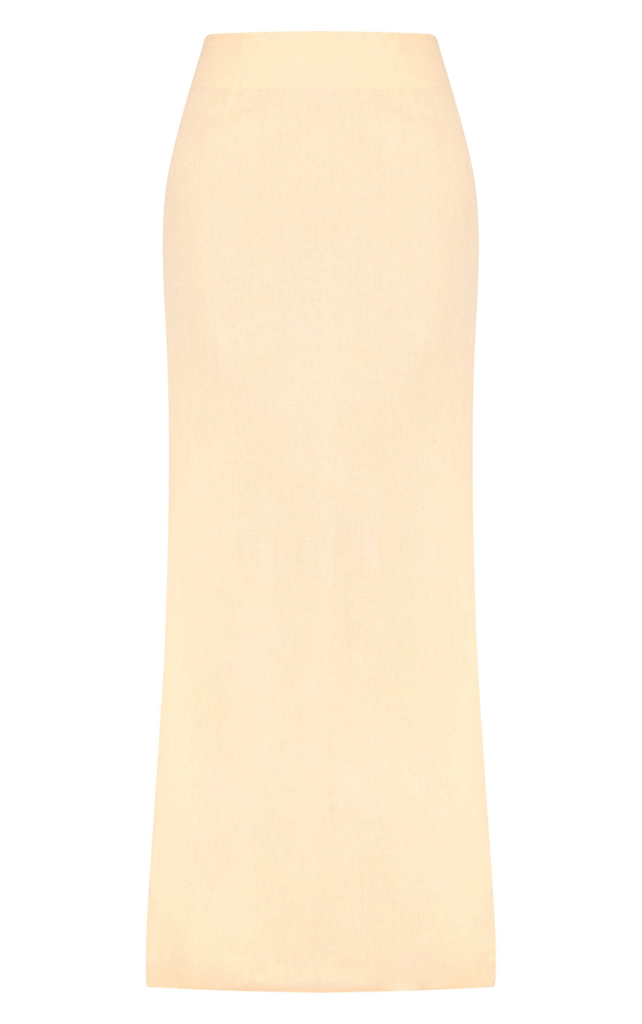 Butter Yellow Jupe Longue Tissée