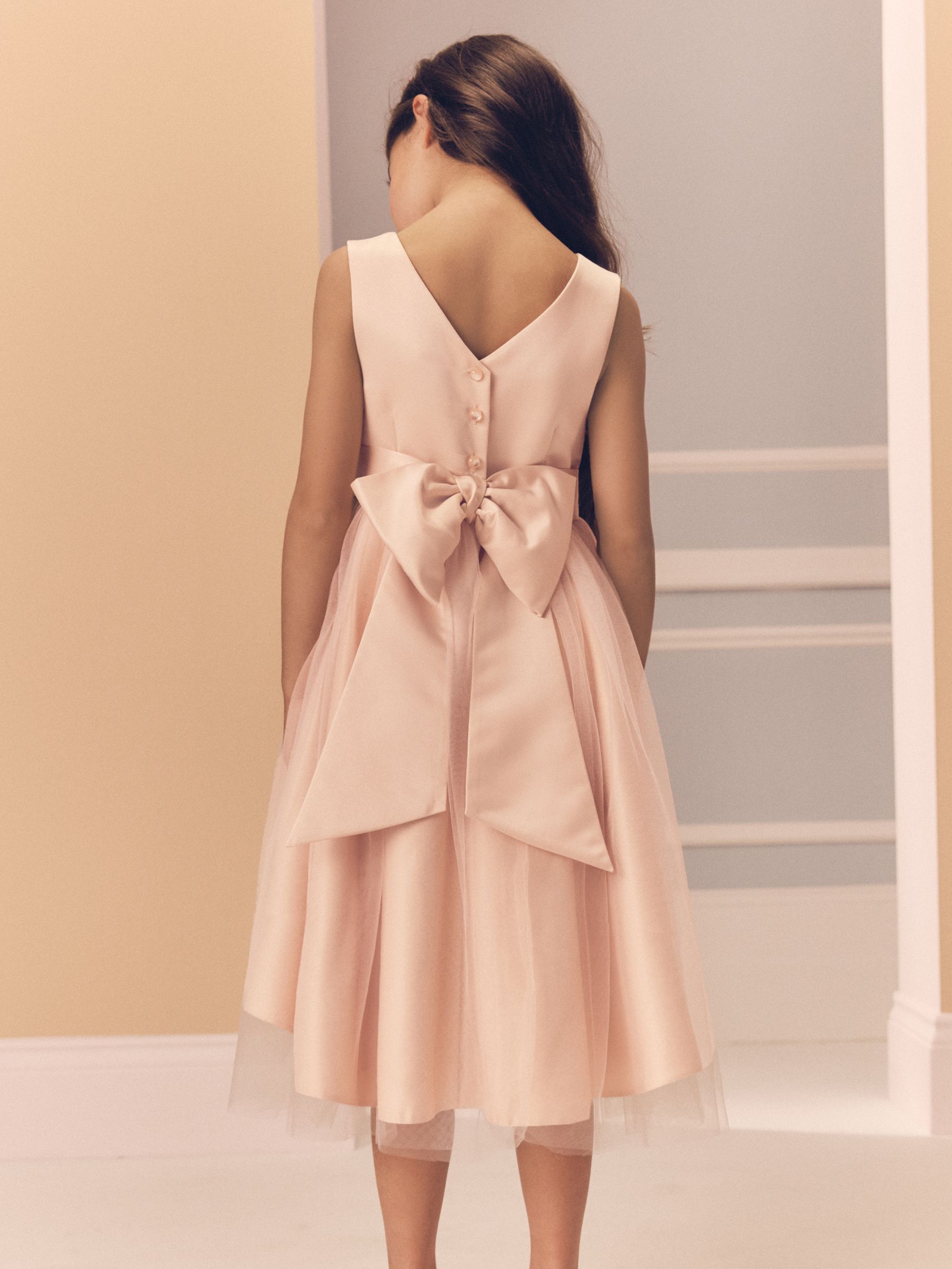 Roze - Meisjesjurk met string (3 mnd-16 jr)