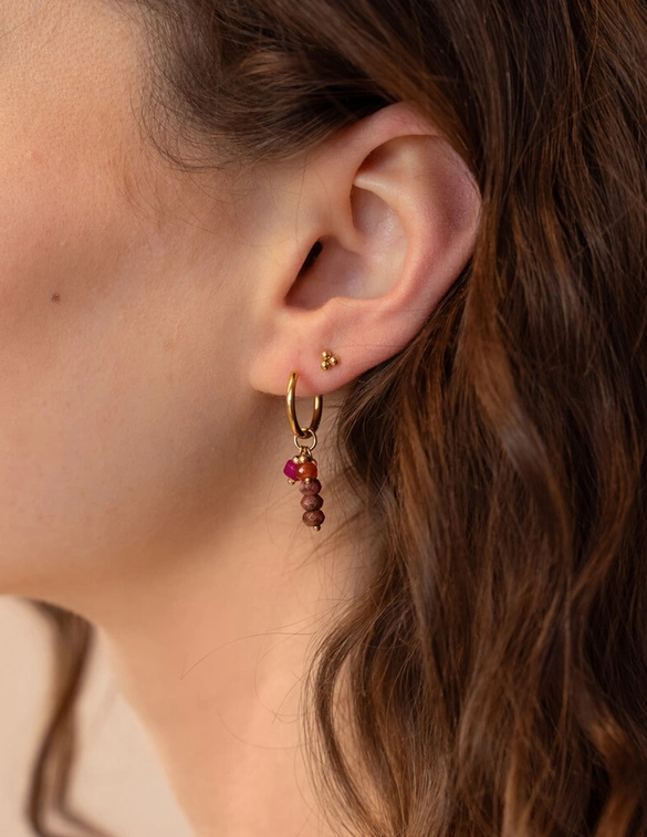 My Jewellery Sunrocks oorringen met kralen MJ12738