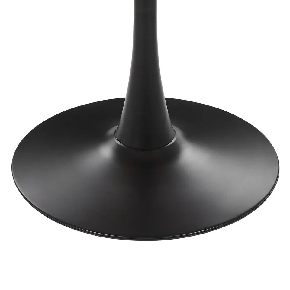 BOCA - Ronde eettafel - Donkere houtkleur - 90 cm - MDF