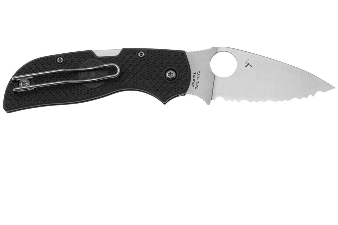 Spyderco Chaparral Lightweight C152SGY Gray FRN, serrated zakmes