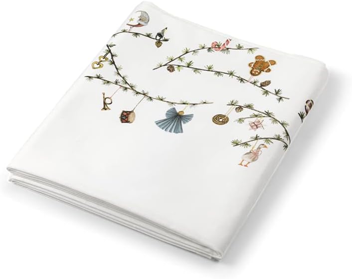 Kähler Tischdecke 150x270 cm Hammershøi Christmas Dänisches Design, Weiss