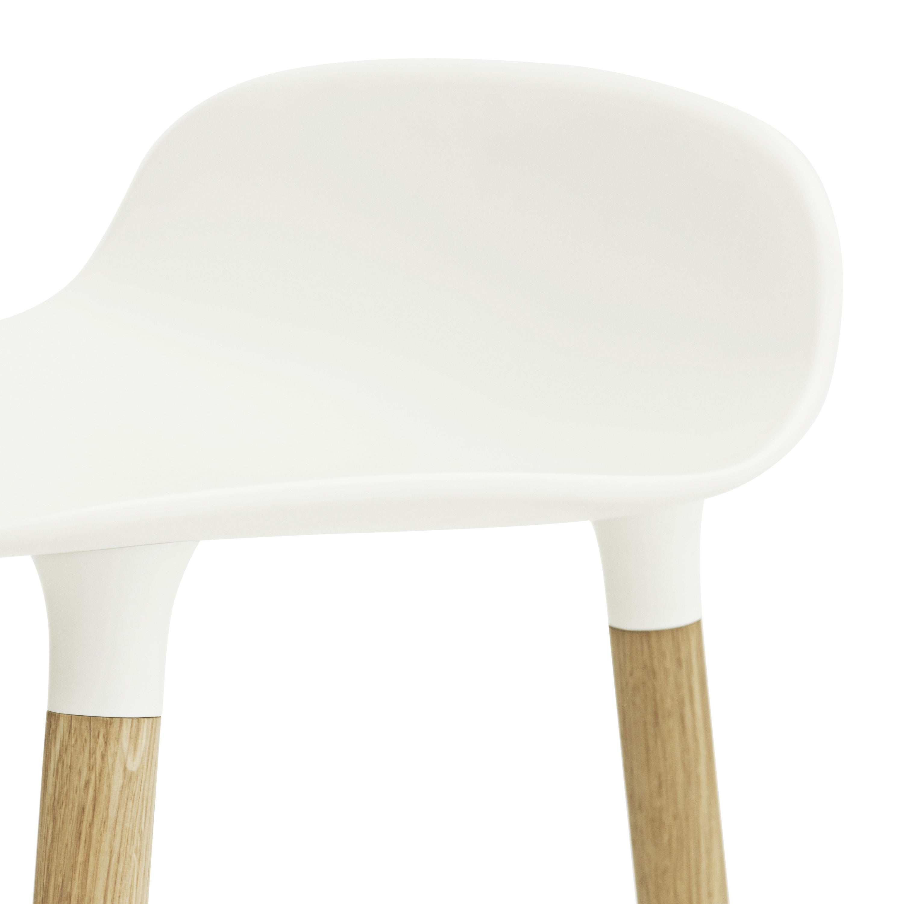 Normann Copenhagen Form Barkruk Low 75 cm - Eiken - Wit