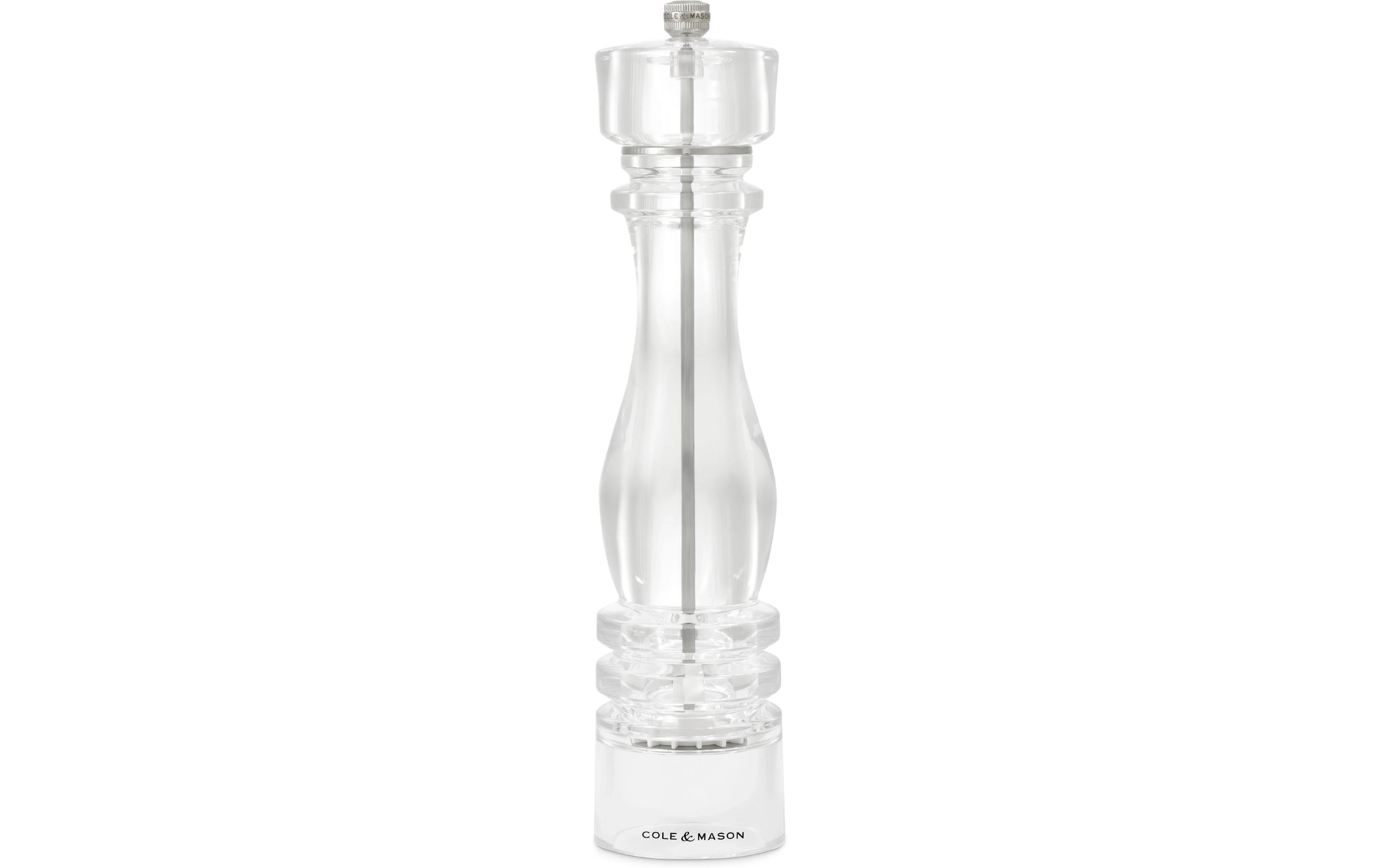Salzmühle London 30 cm, TransparentGewürzmühle für Salz