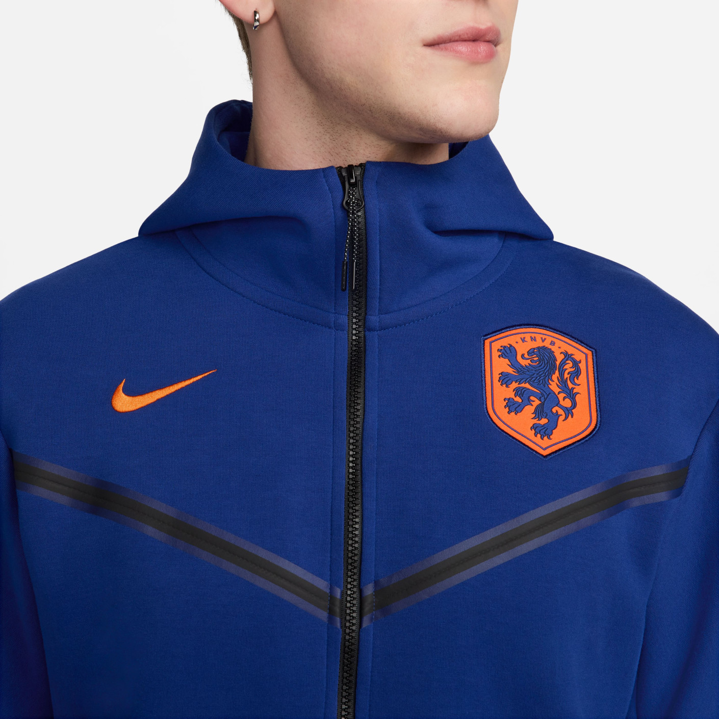 Nike Nederland Tech Fleece Trainingspak 2024-2026 Blauw Oranje