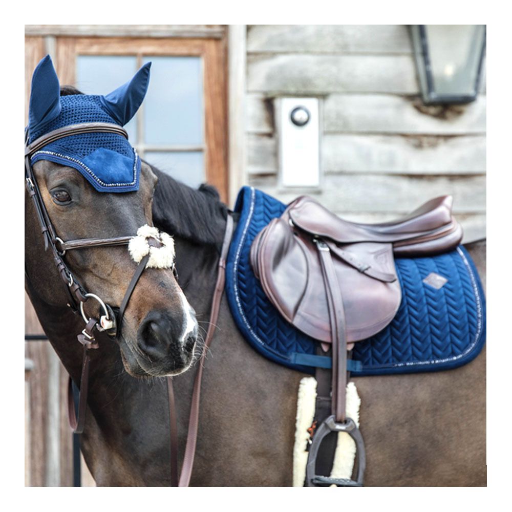 Kentucky VELVET PEARLS - Bonnet anti-mouches navy
